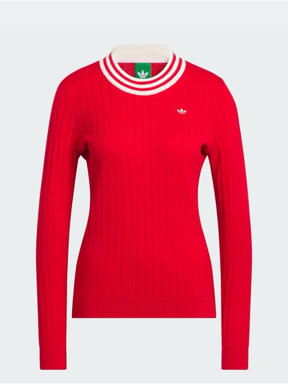 Adidas red cashmere sweater nwt sz S